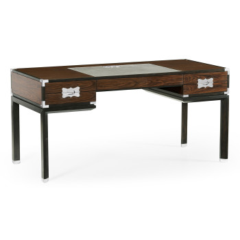 Campaign Style Dark Santos Rosewood Desk
