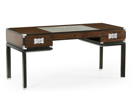 Campaign Style Dark Santos Rosewood Desk