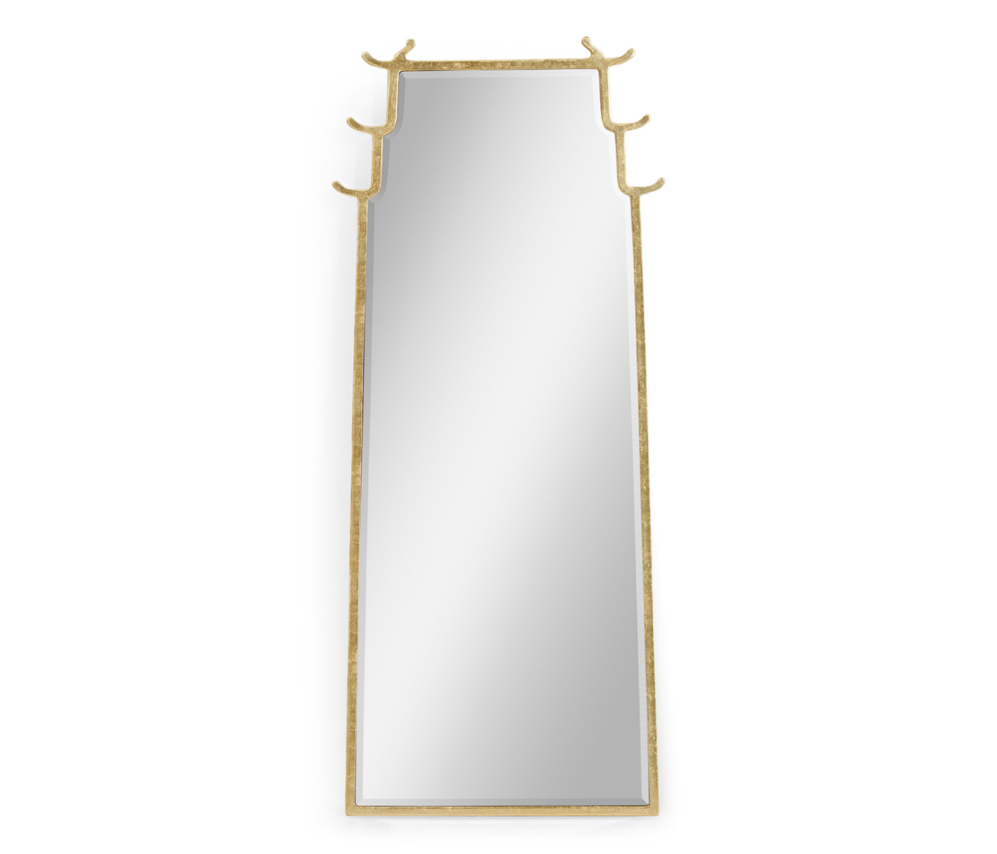 Asian Fusion Dorado Bronze Floor Standing Mirror