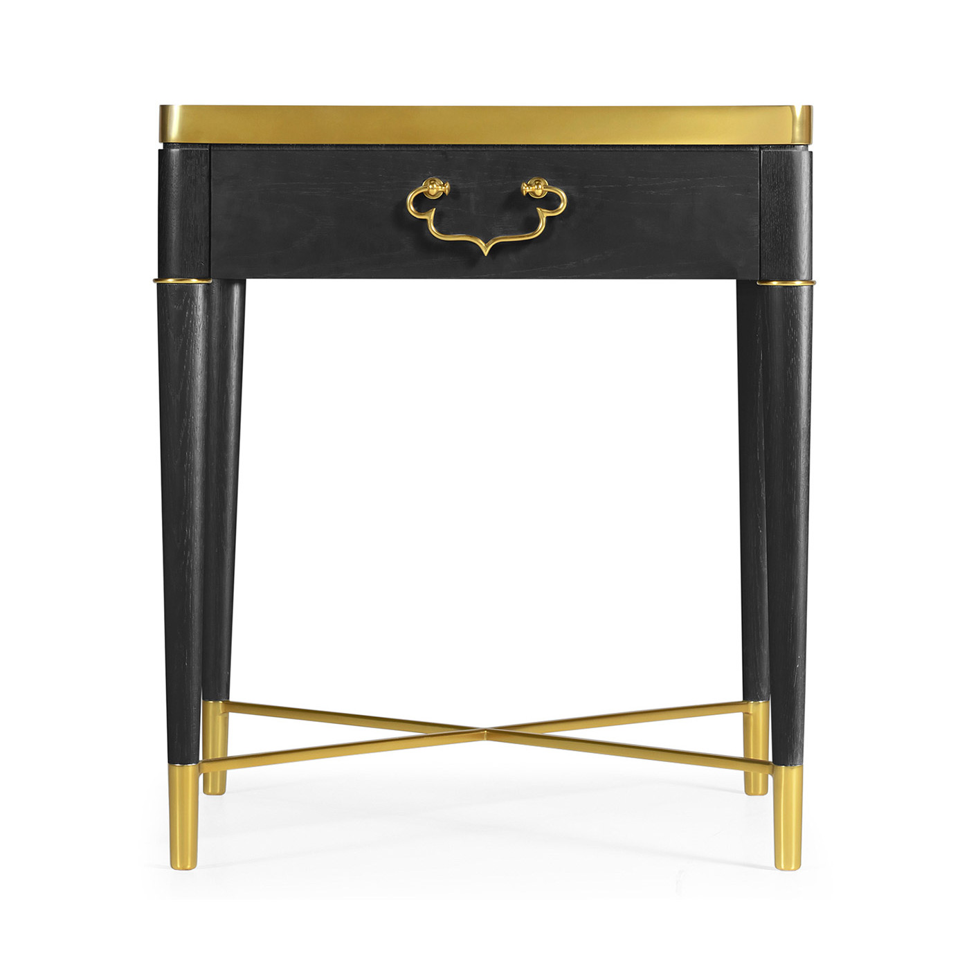 Fusion Square Oak & Marble Lamp Table