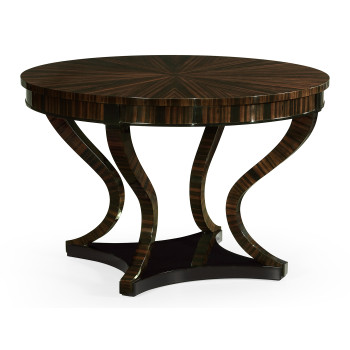 Round Macassar Ebony Centre Table