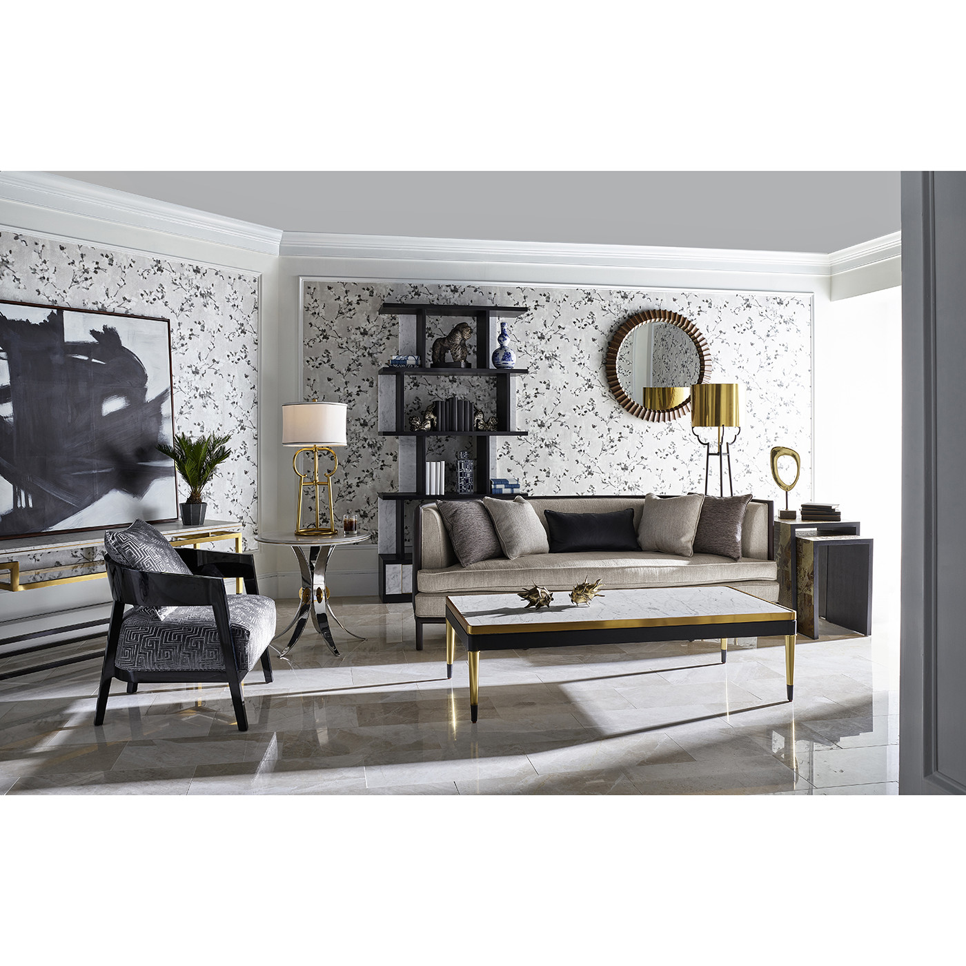 Fusion Bronze & Brass Console