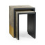 Fusion Etched Brass Nesting Tables