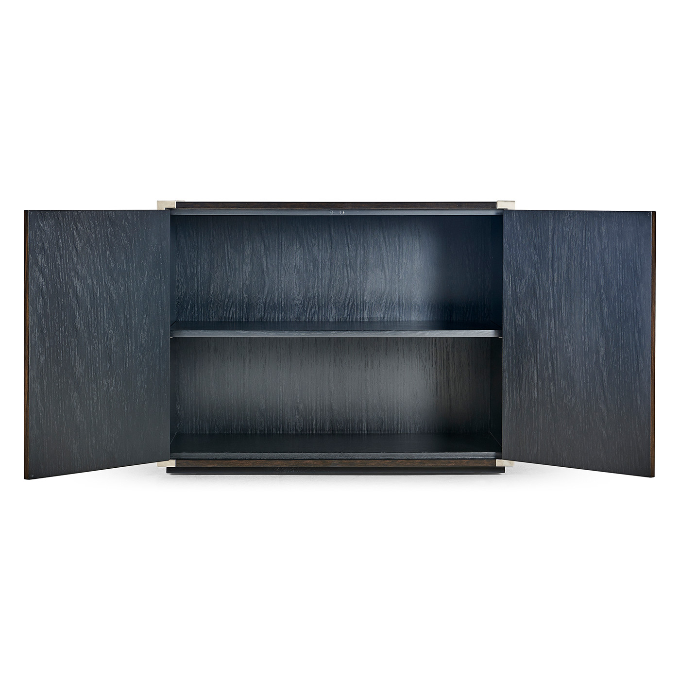 Campaign Style Dark Santos Rosewood Storage Cabinet