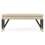Campaign Style Charcoal Bench