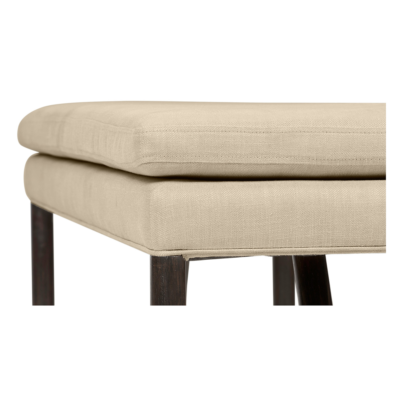 Campaign Style Charcoal Bench
