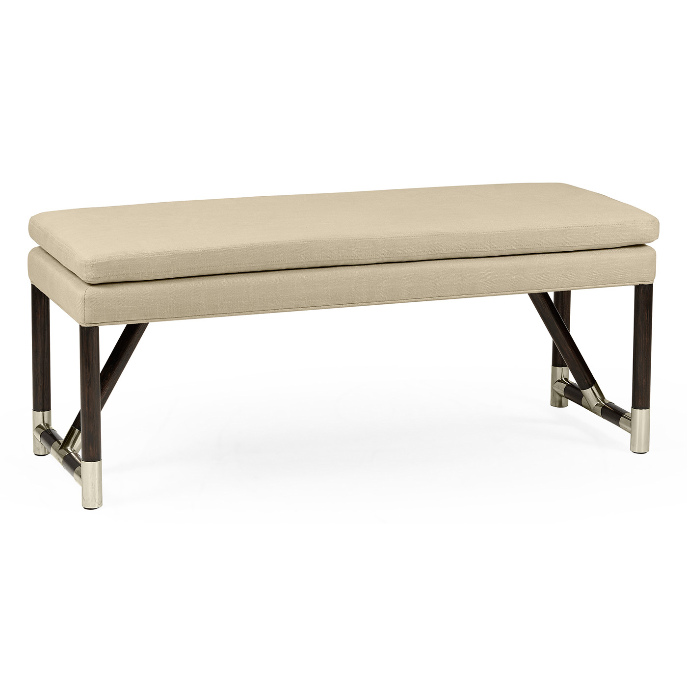 Campaign Style Charcoal Bench