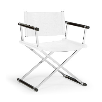 Campaign Style Charcoal Directors Chair