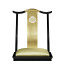 Fusion Black Gloss & Brass Dining Side Chair