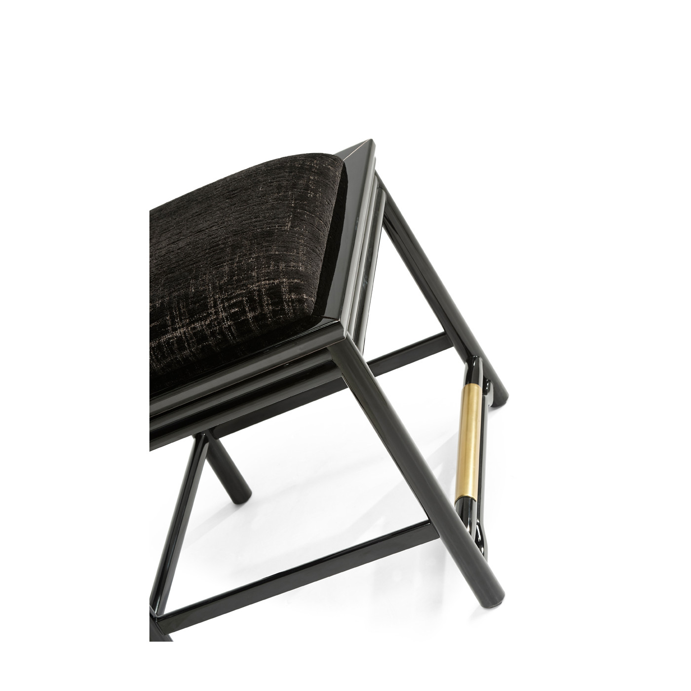 Fusion Black Gloss Dining Side Chair