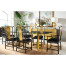 Fusion Black Gloss & Brass Dining Side Chair
