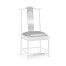 Fusion White Gloss & Stainless Steel Dining Side Chair
