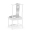 Fusion White Gloss & Stainless Steel Dining Side Chair