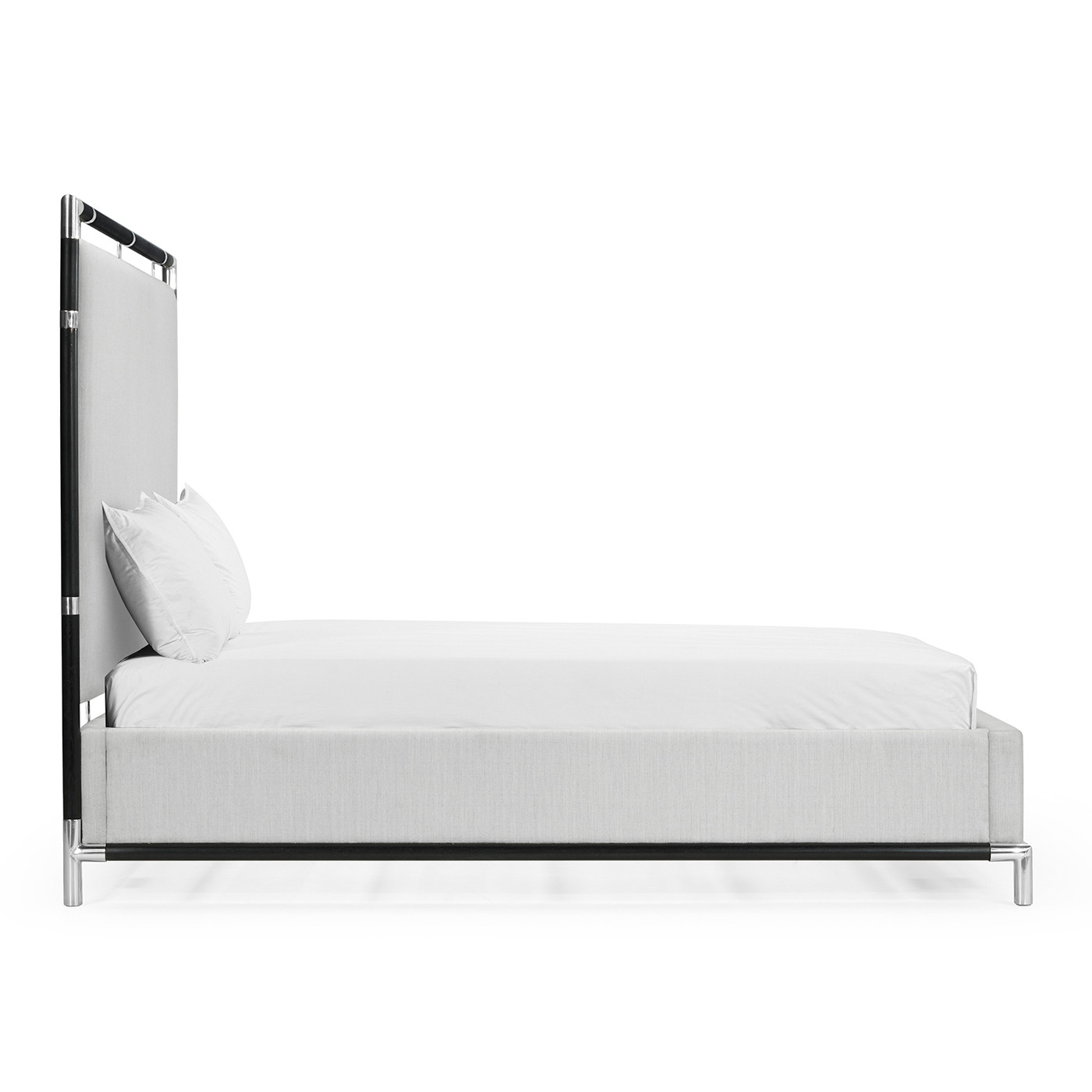 Campaign Style Ebonised Oak UK King Bed