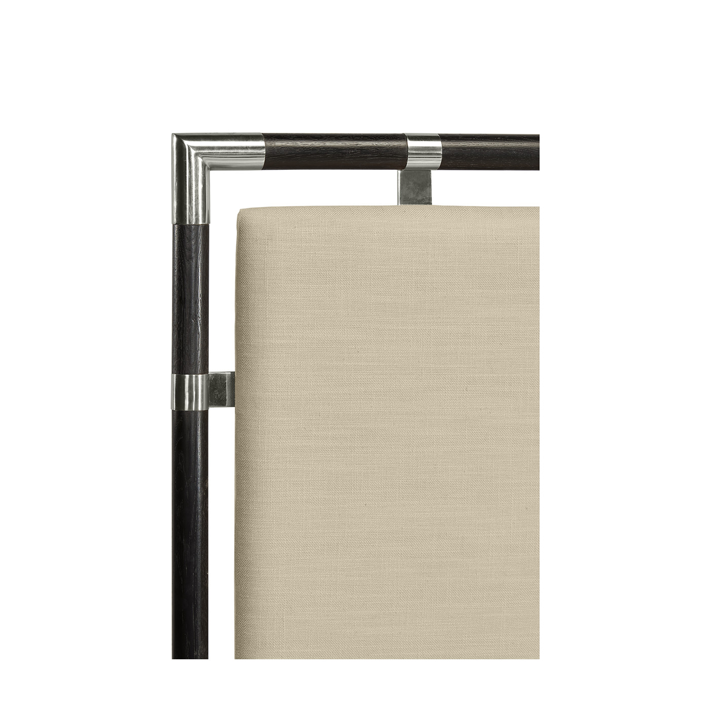 Campaign Style Ebonised Oak UK Queen Bed