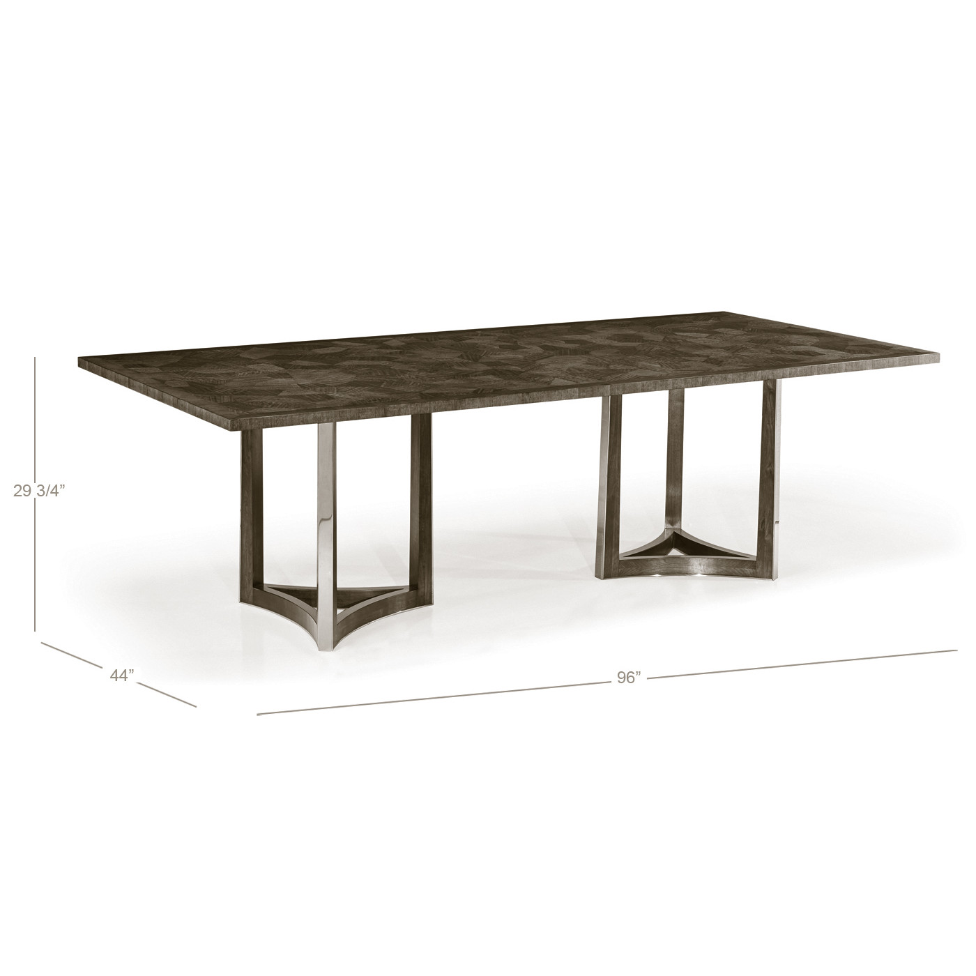 Gatsby Contemporary Grey Dining Table 96