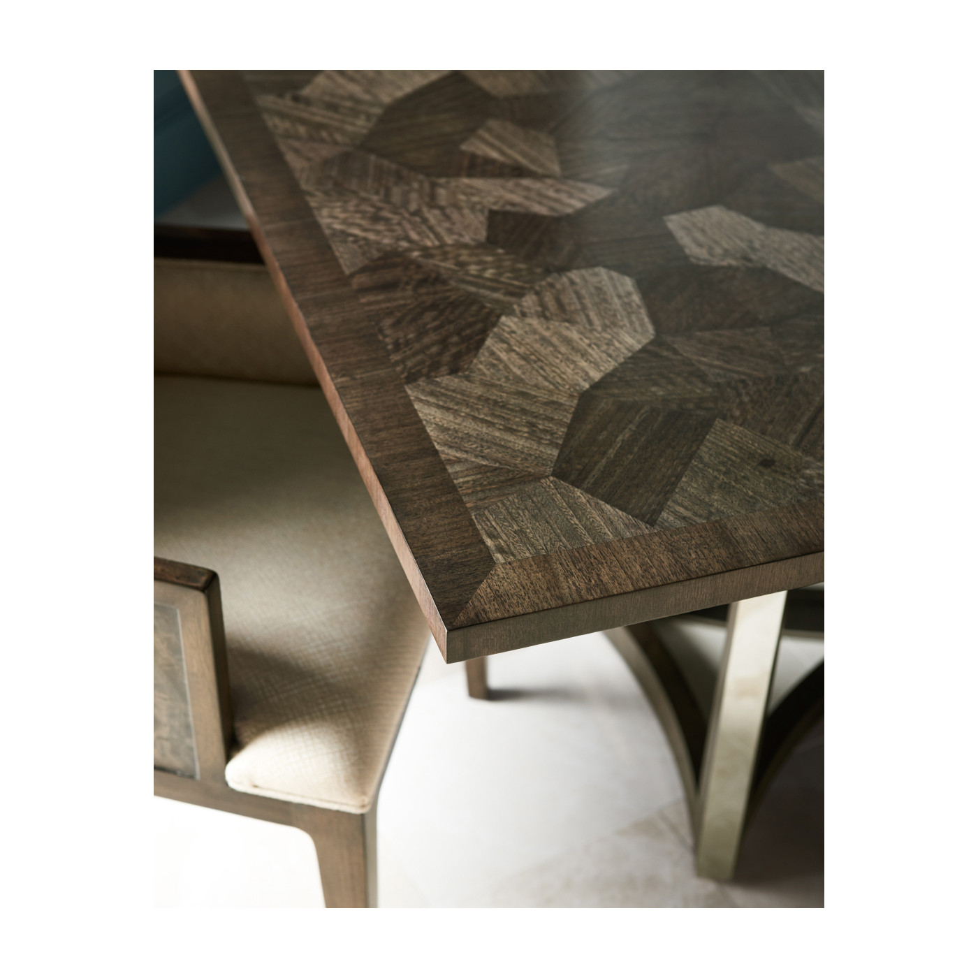 Gatsby Contemporary Grey Dining Table 96