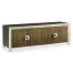 Gatsby Walnut and Silver-Leaf Credenza
