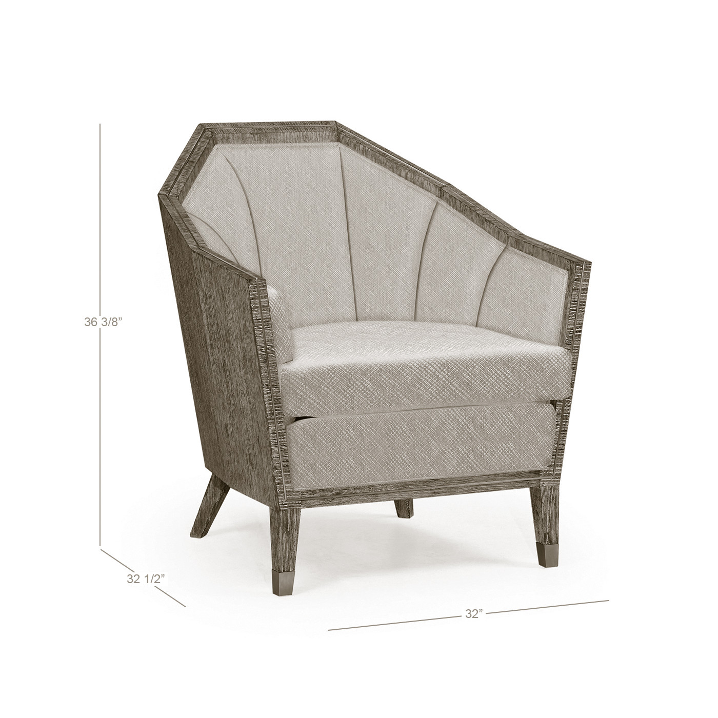 Geometric Dark Oak Chair