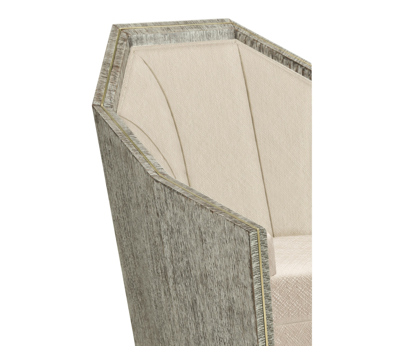 Geometric Dark Oak Chair