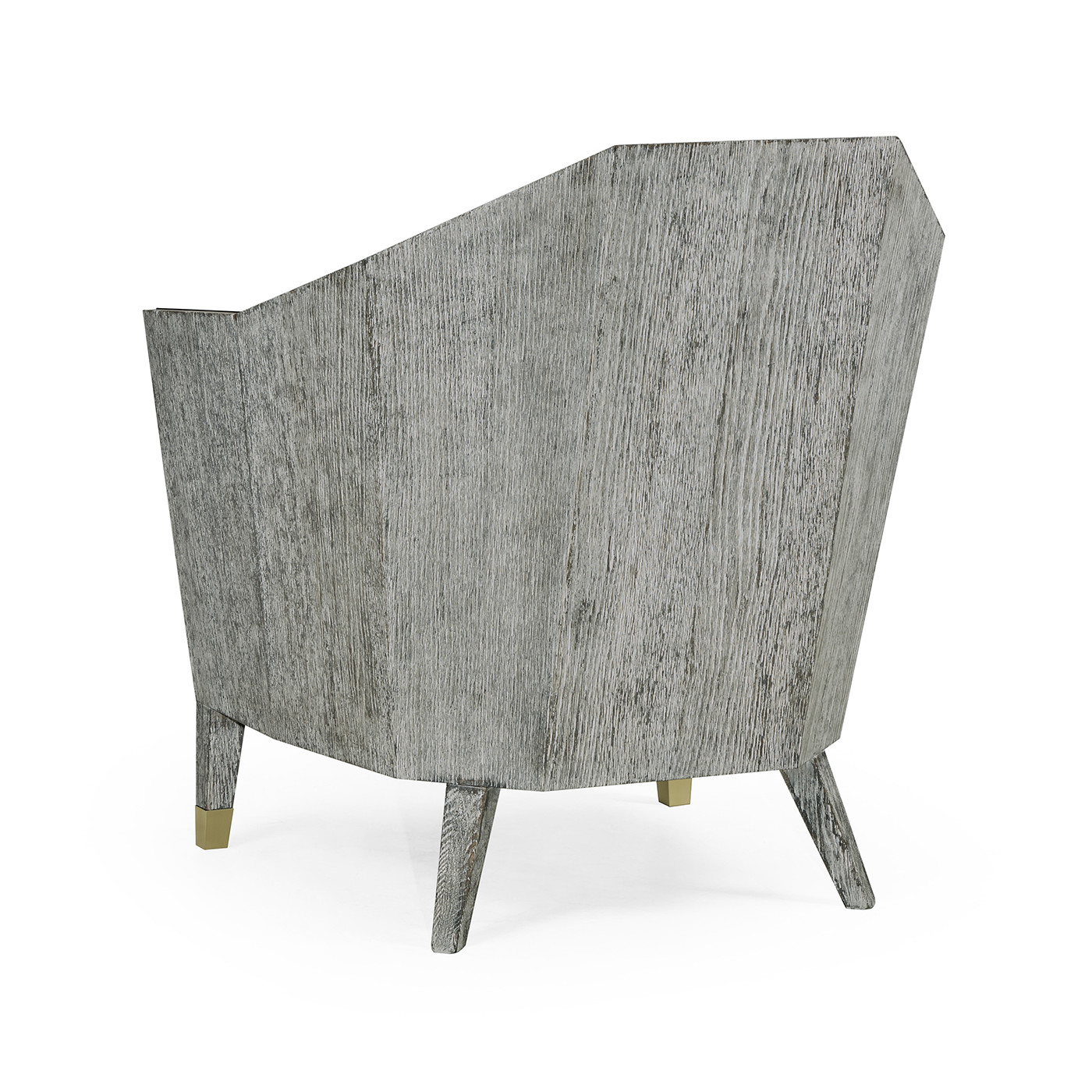 Geometric Dark Oak Chair