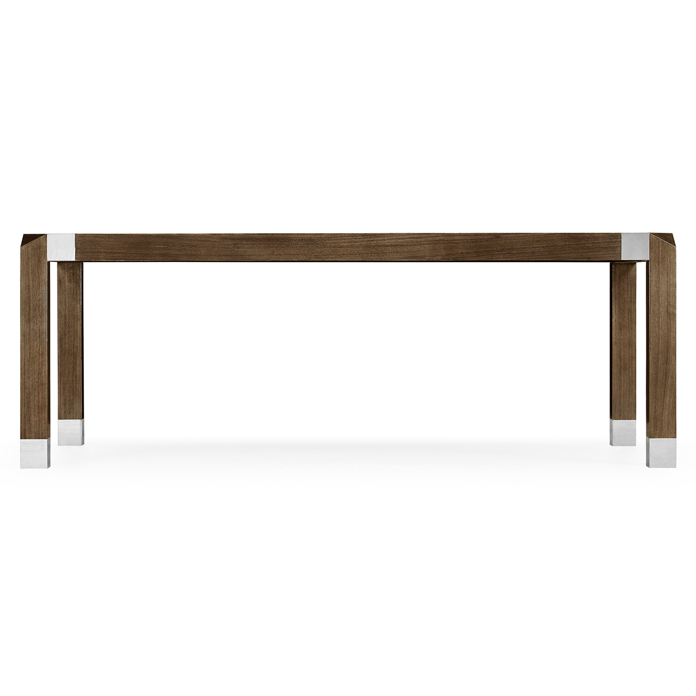 Bevelled Dark Grey Walnut Dining Table 84