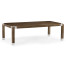 Bevelled Dark Grey Walnut Dining Table 96