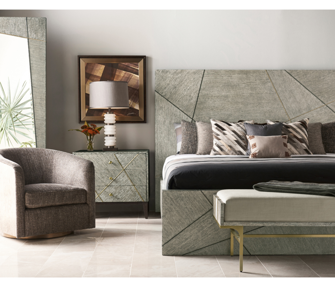 Geometric US King Bed