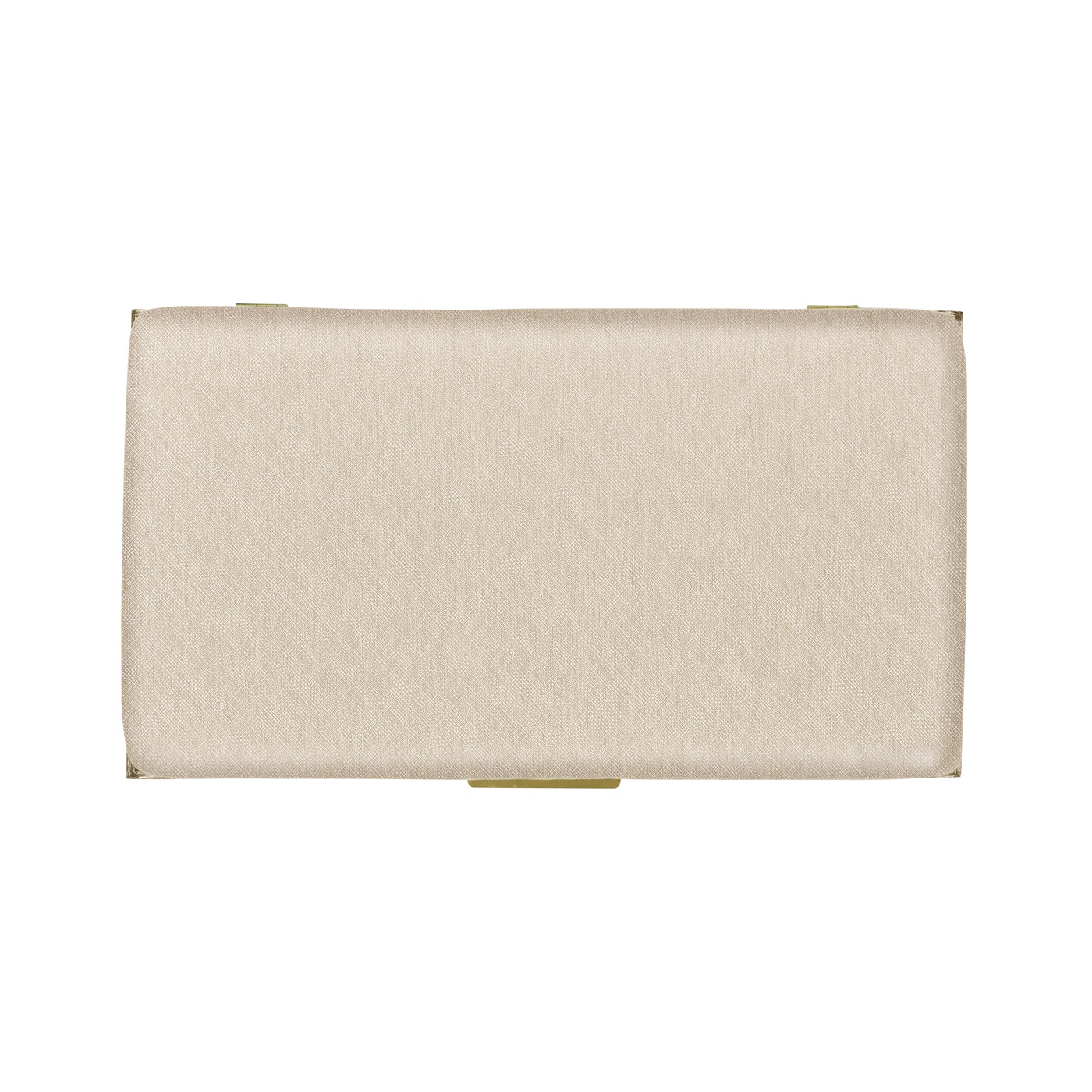 Geometric Dark French Oak Stool with Inside Storage on Wheels