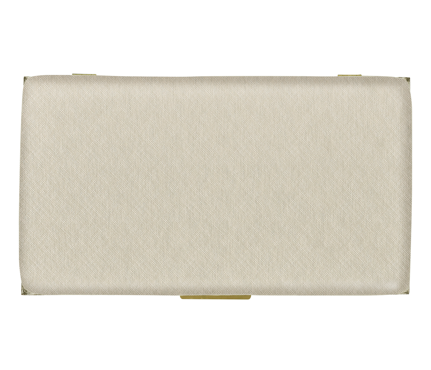 Geometric Dark French Oak Stool with Inside Storage on Wheels