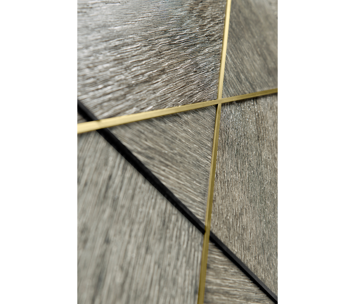 Geometric Transitional Oak Sideboard