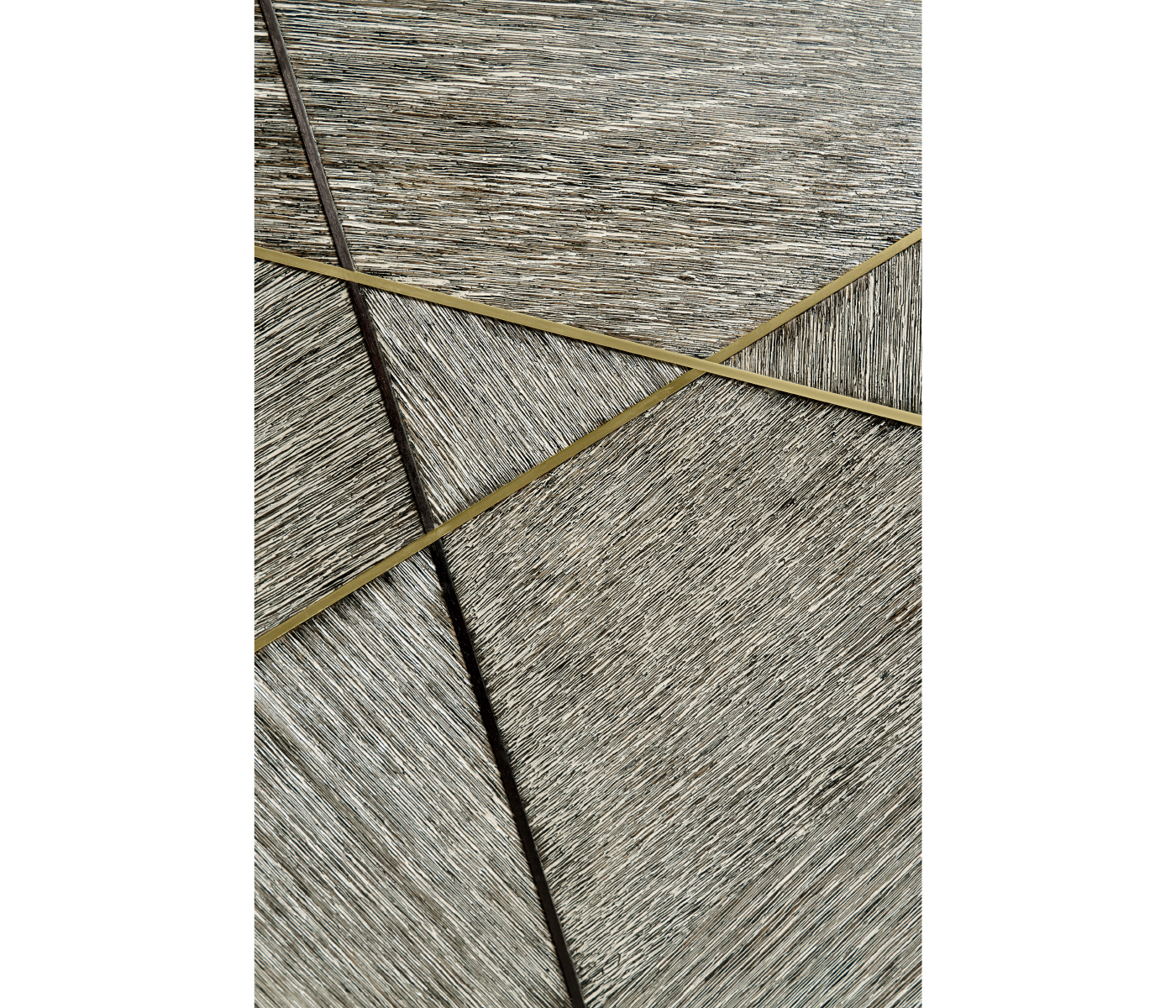 Geometric Transitional Oak Sideboard