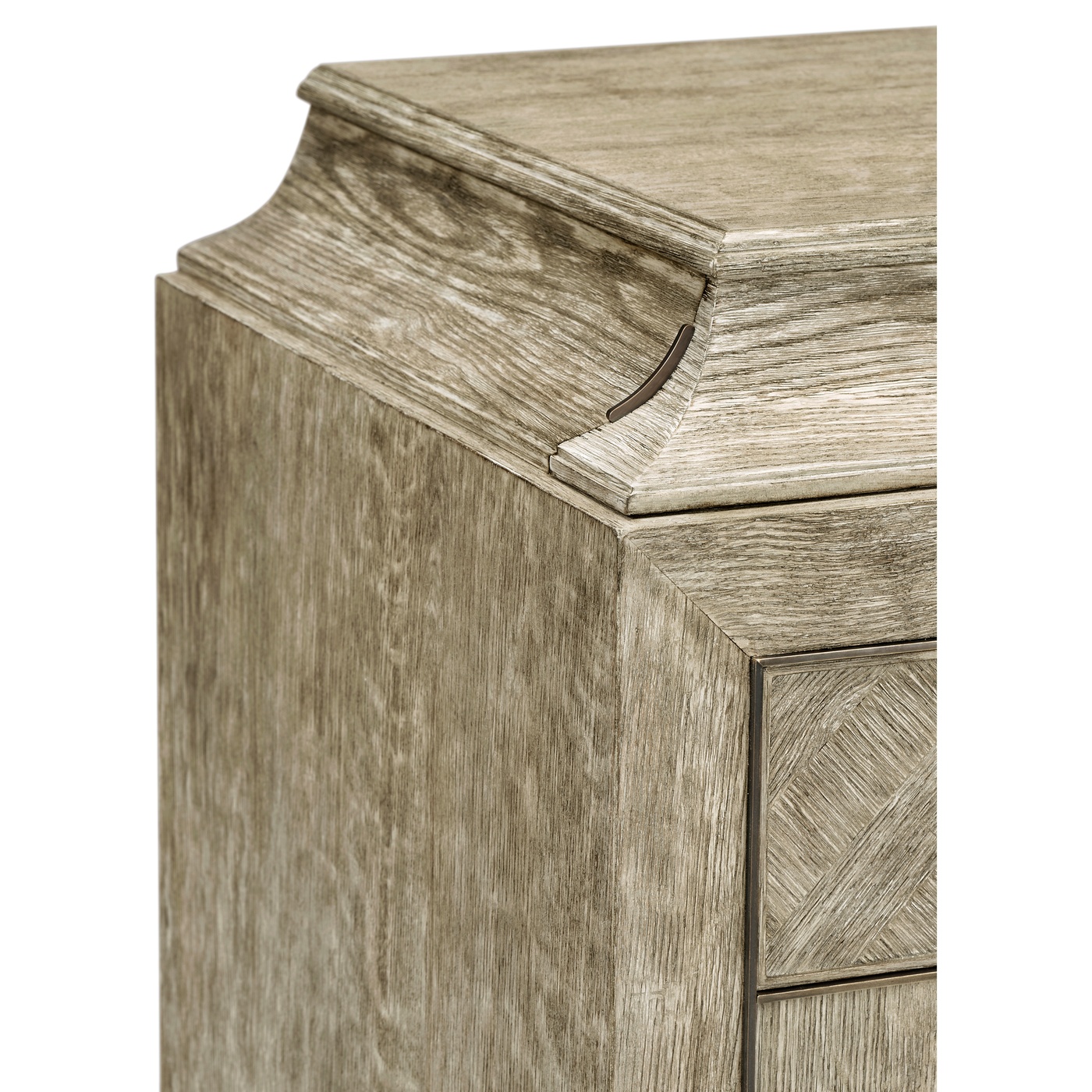 Grey Oak Buffet with Eleven Drawers