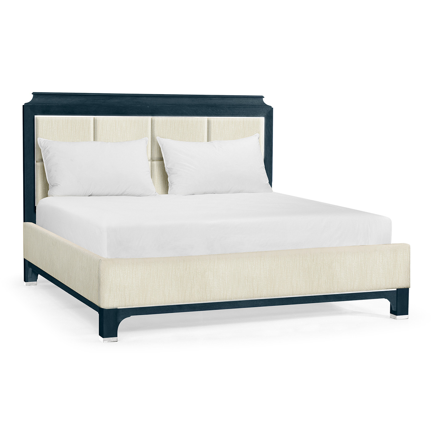 Antique Blue Oak UK Queen Bed