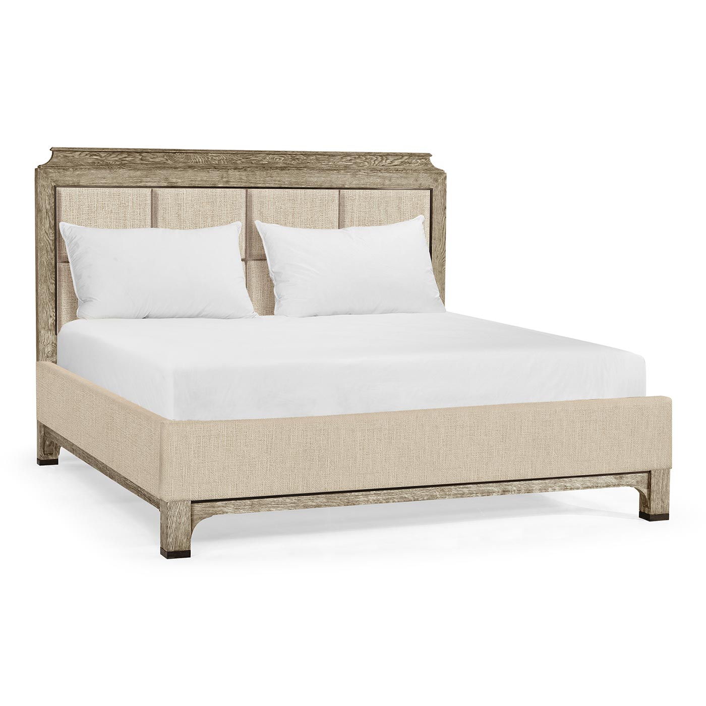 Grey Oak UK Queen Bed