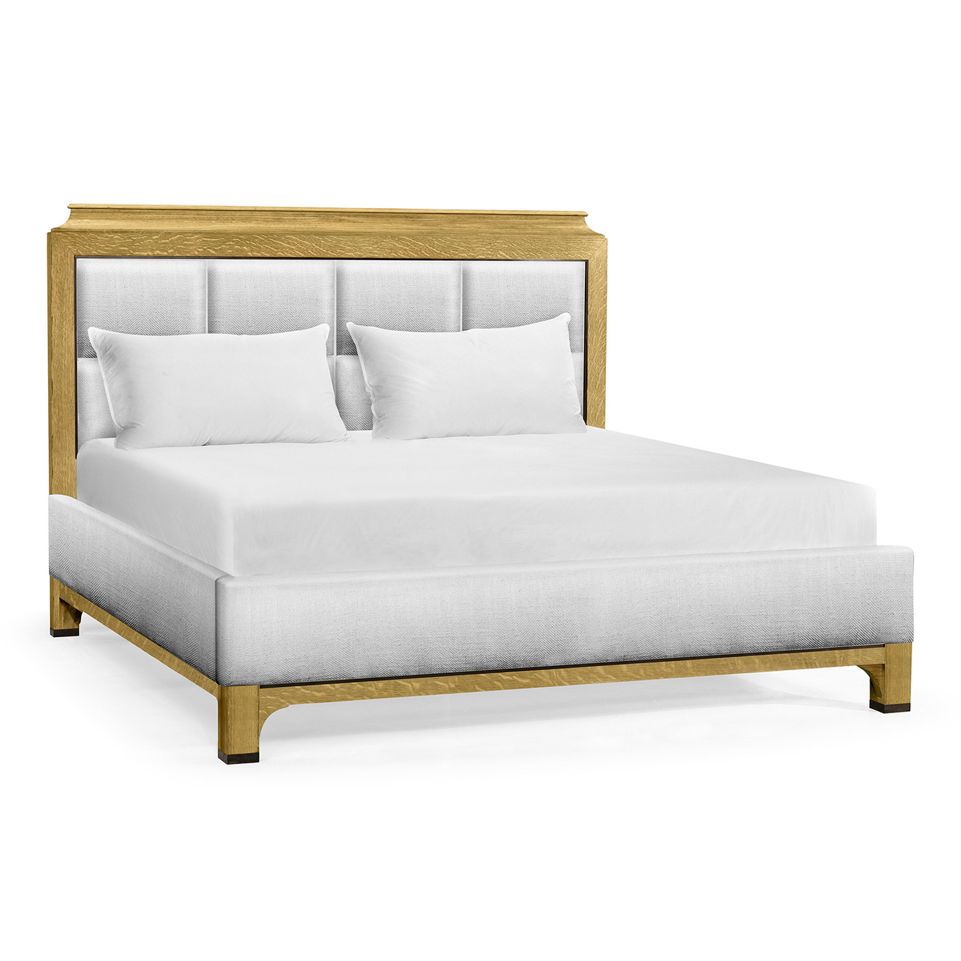 Natural Oak UK Queen Bed