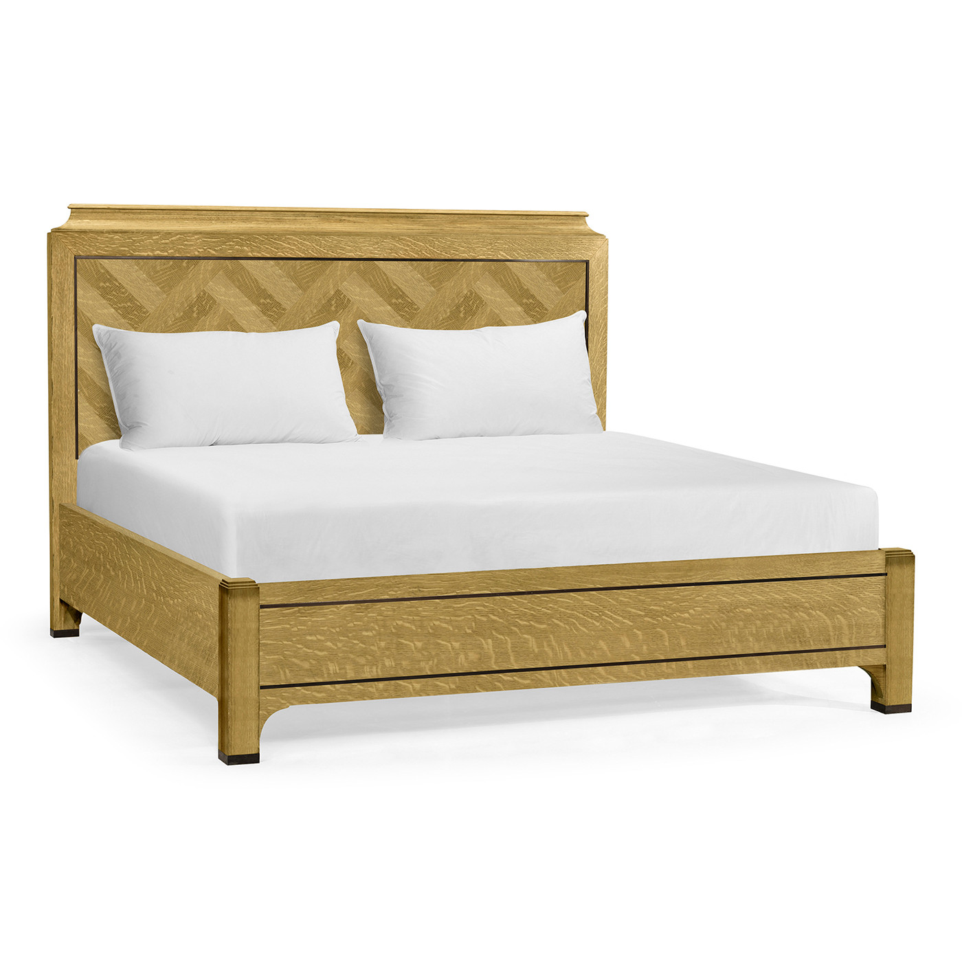 Natural Oak UK Queen Bed