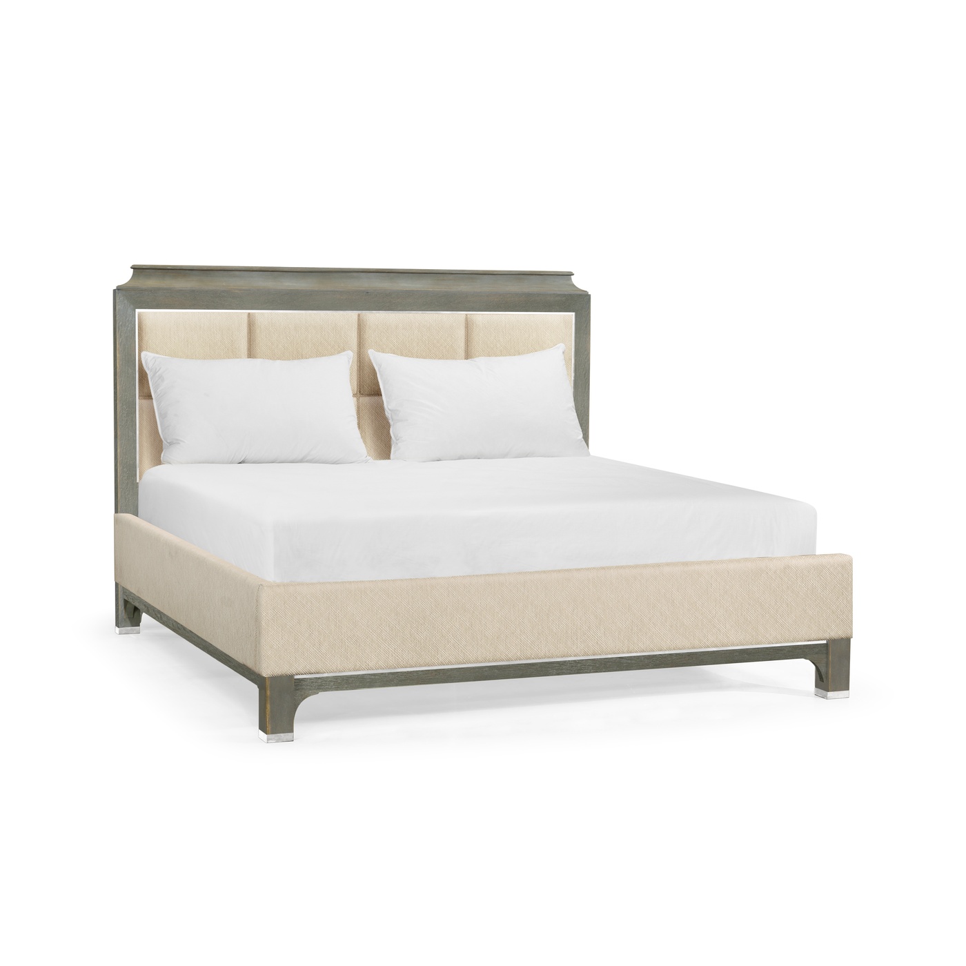 Pewter Oak UK Queen Bed