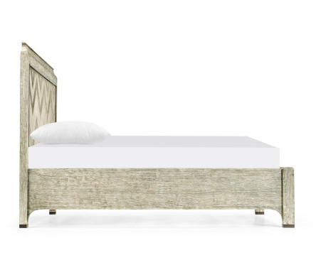 Grey Oak US King Bed