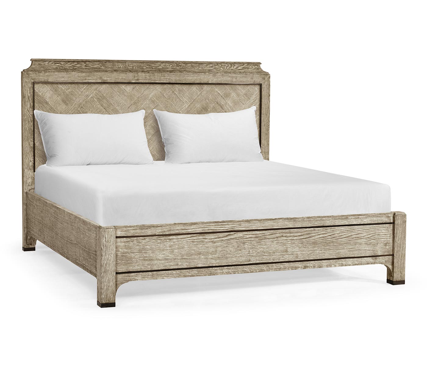 Grey Oak US King Bed