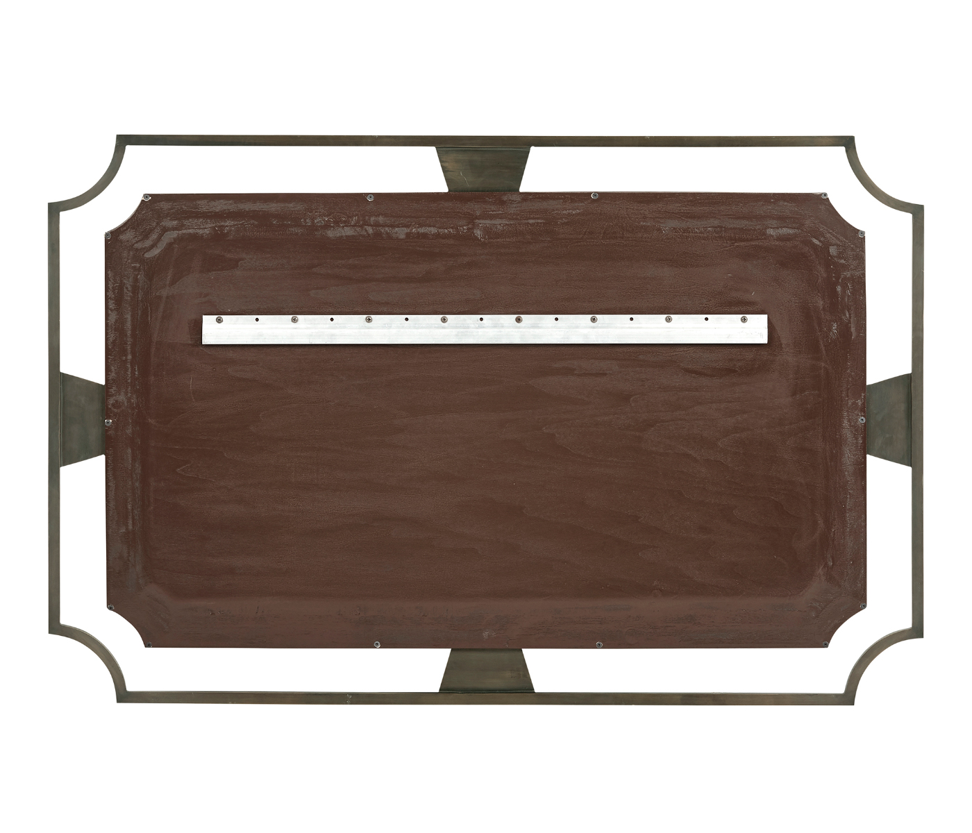 Rectangular Curved Bronzed Wall Hanging Mirror
