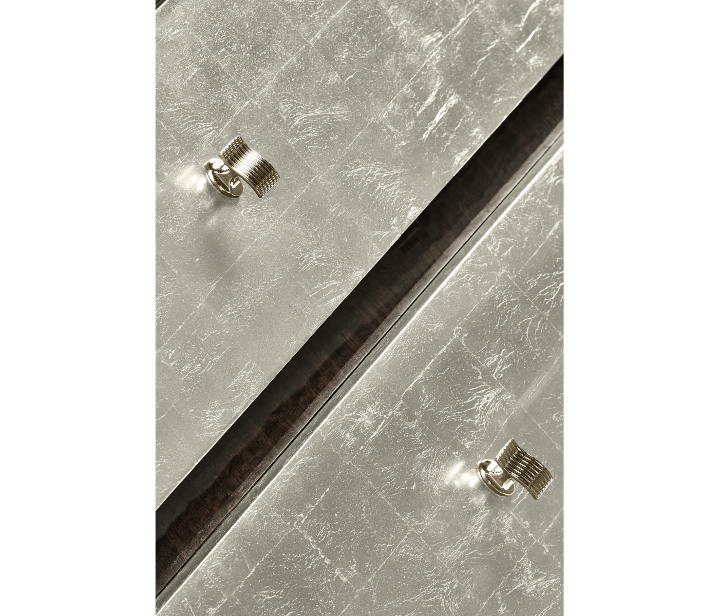 Black Eucalyptus & Silver Espresso Nightstand with Drawers