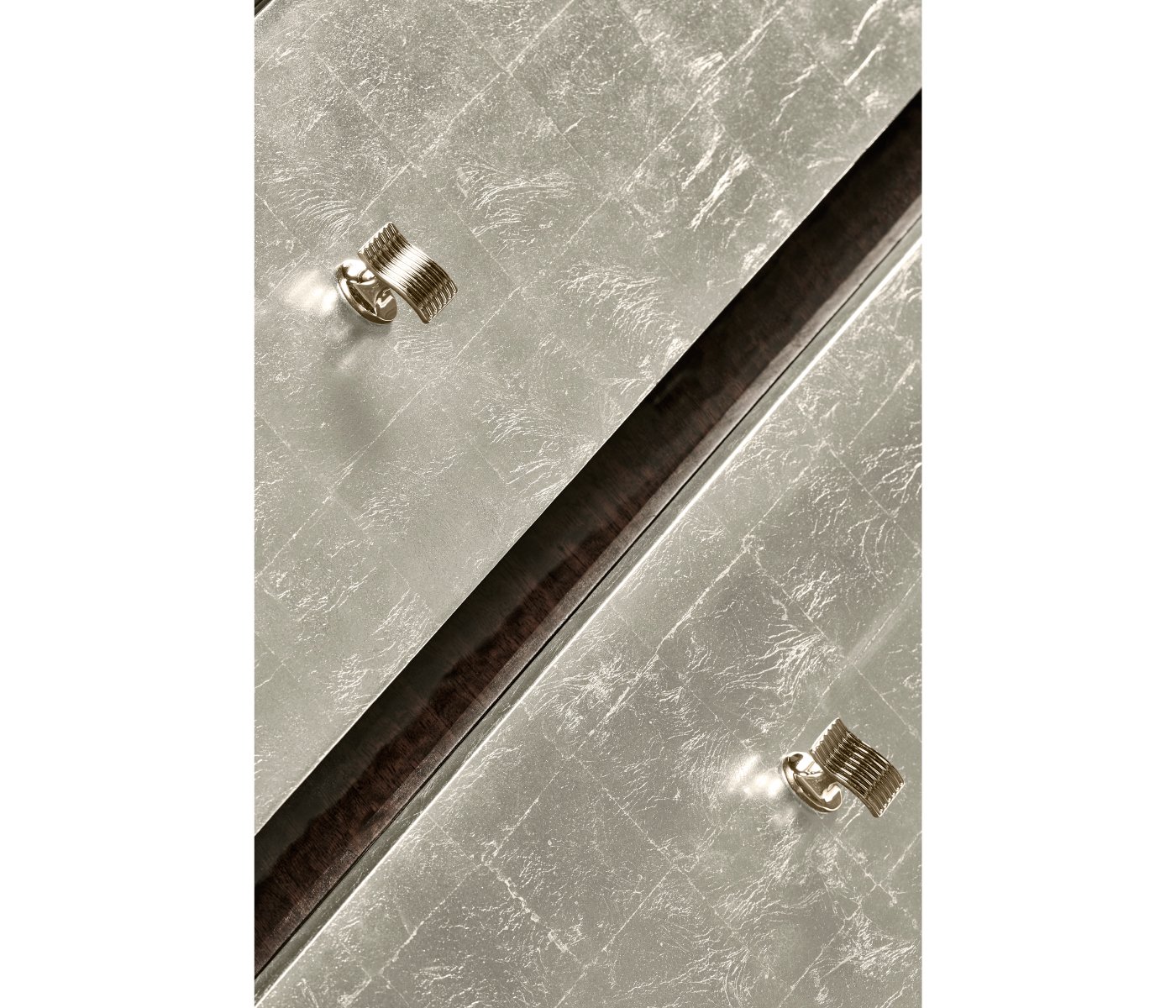 Black Eucalyptus & Silver Espresso Nightstand with Drawers