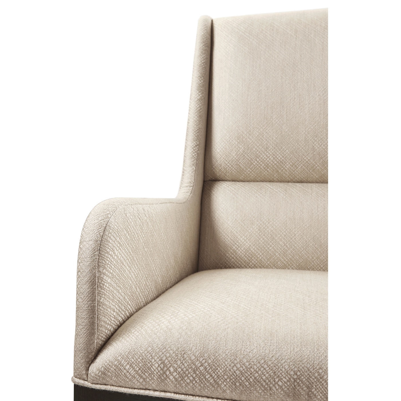 Geometric Channel Back Arm Chair