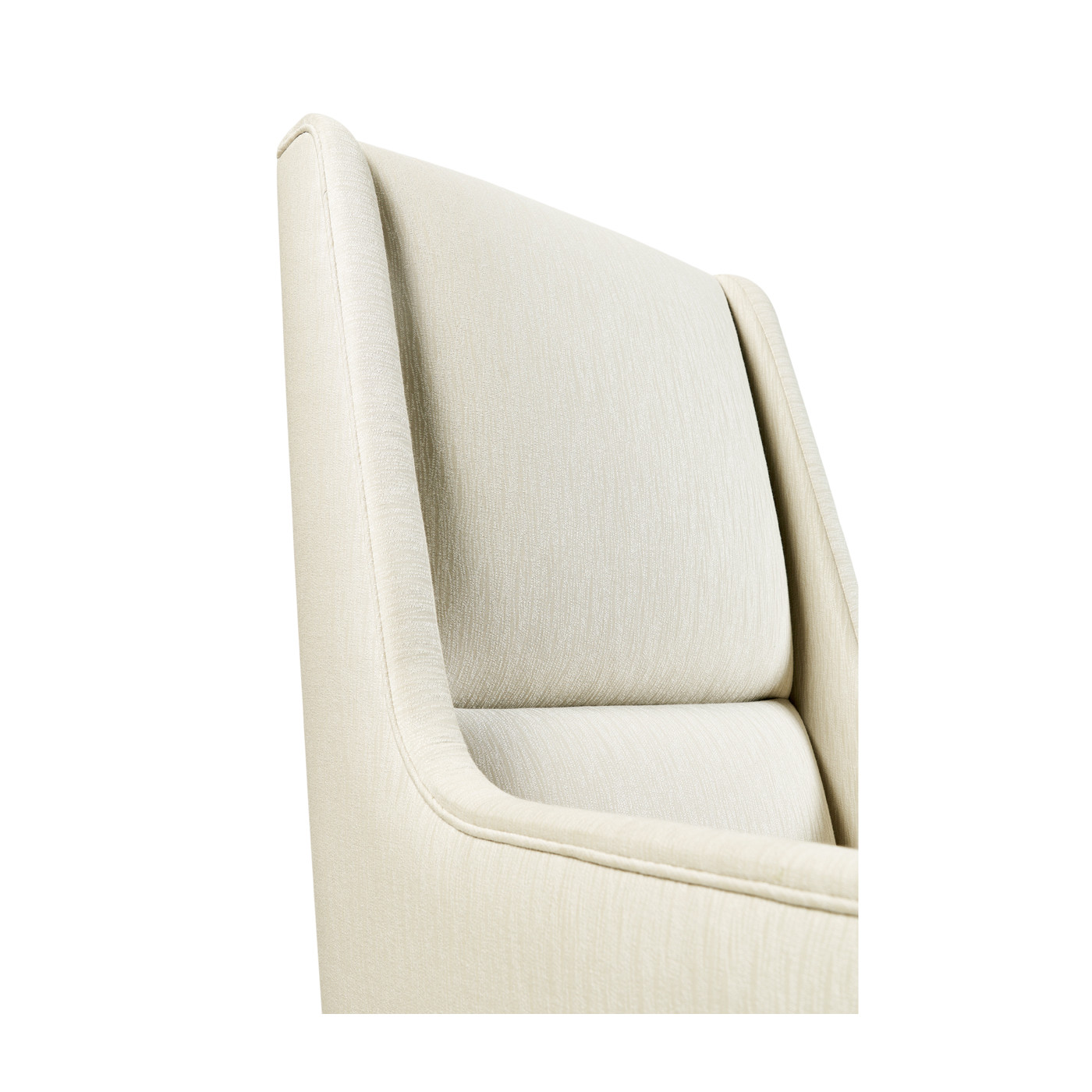 Geometric Channel Back Arm Chair