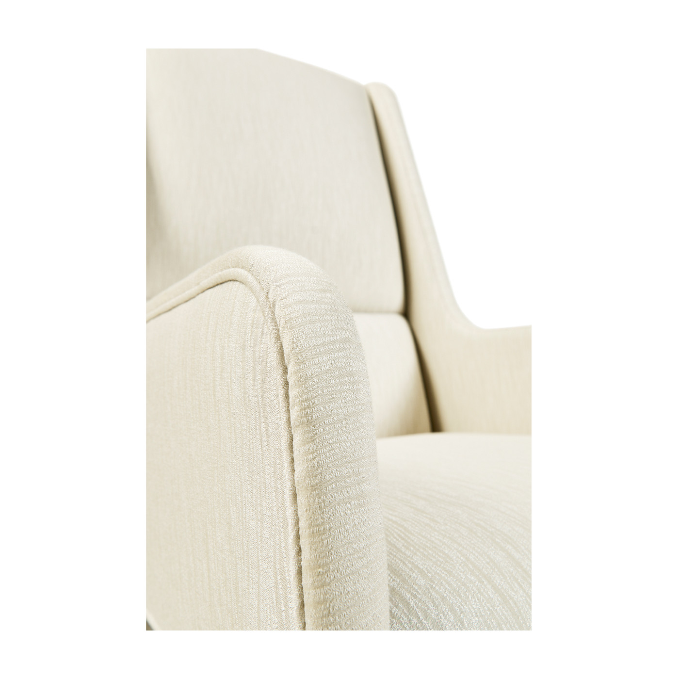 Geometric Channel Back Arm Chair