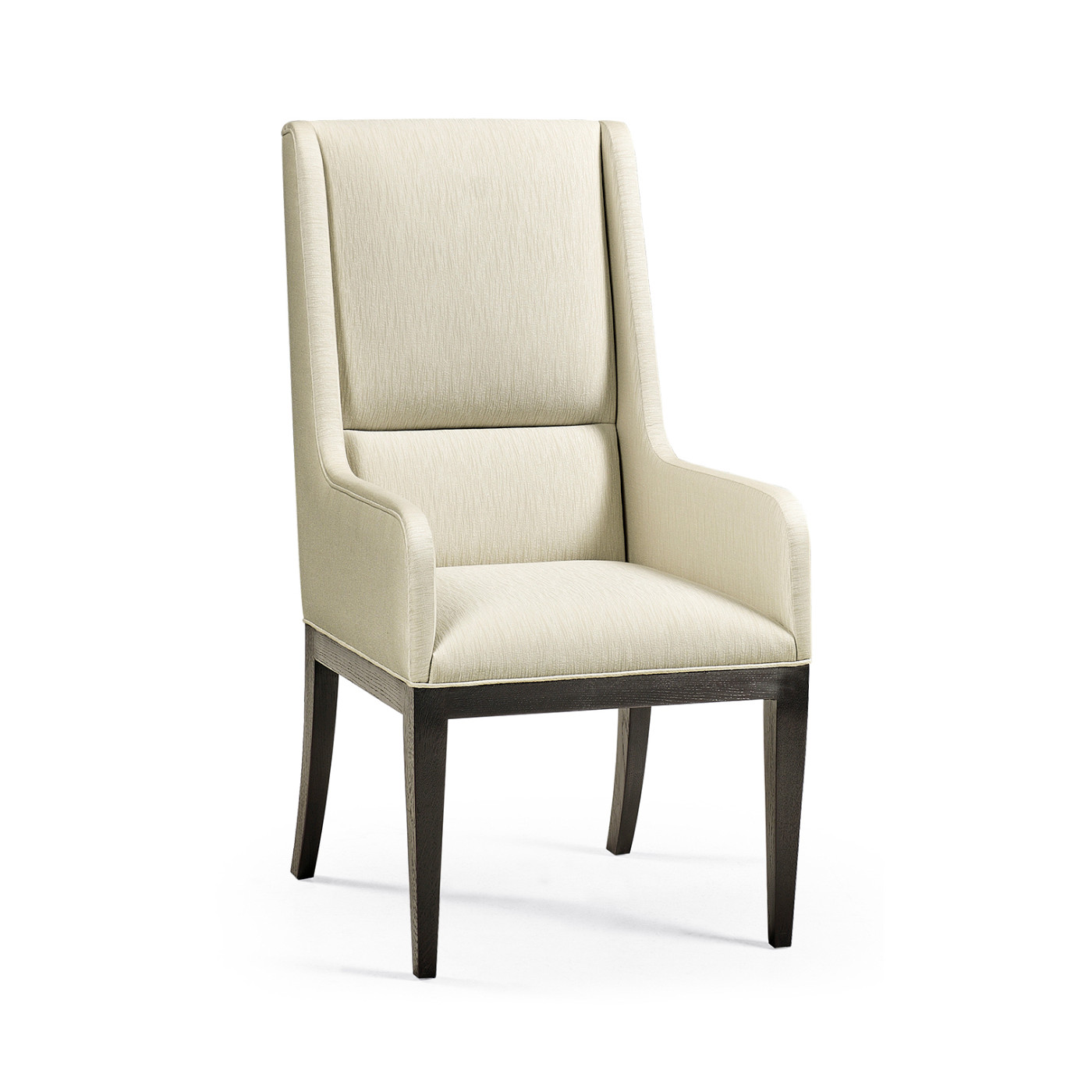 Geometric Channel Back Arm Chair