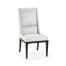 Geometric Channel Back Side Chair
