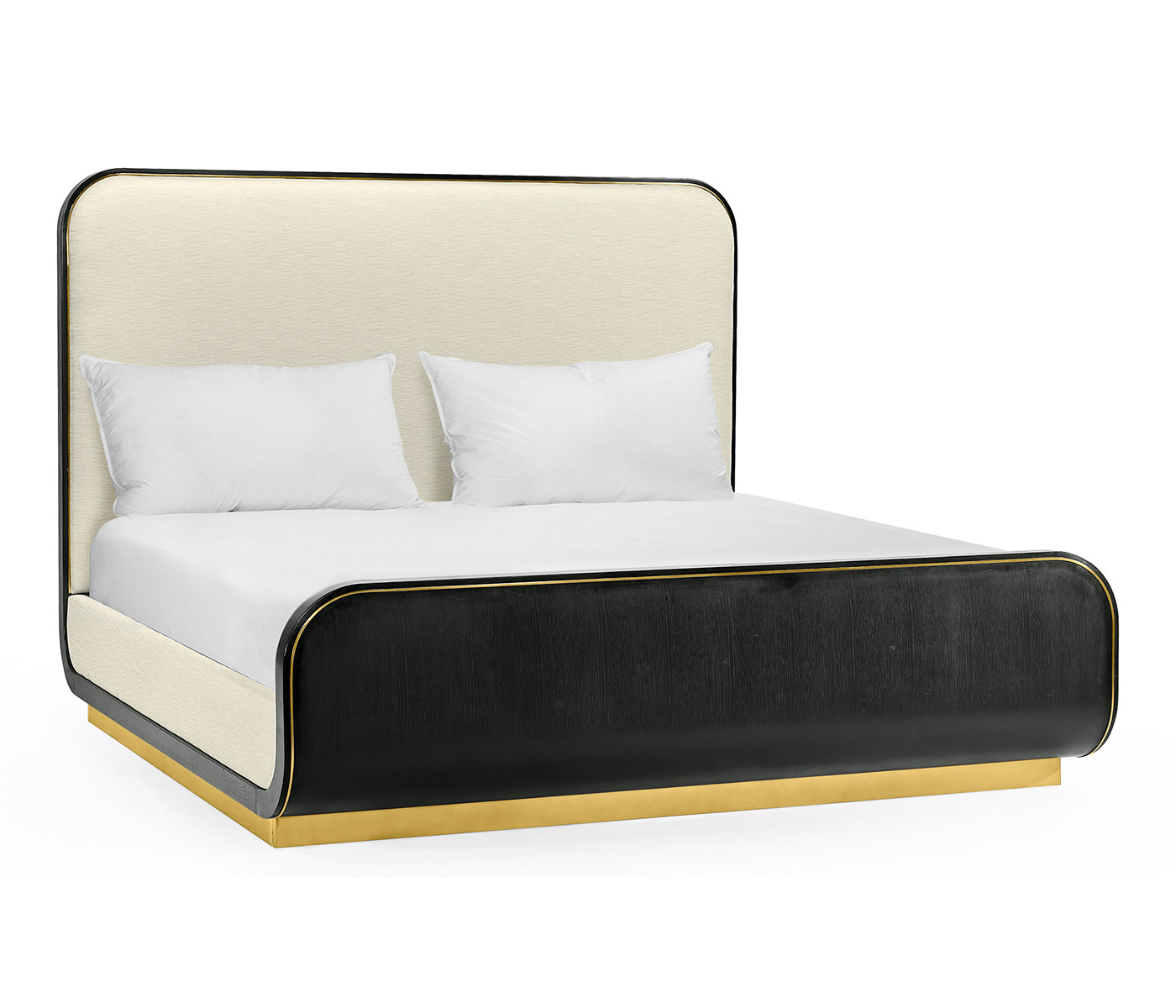 Fusion Curved Ebonised Oak UK King Bed