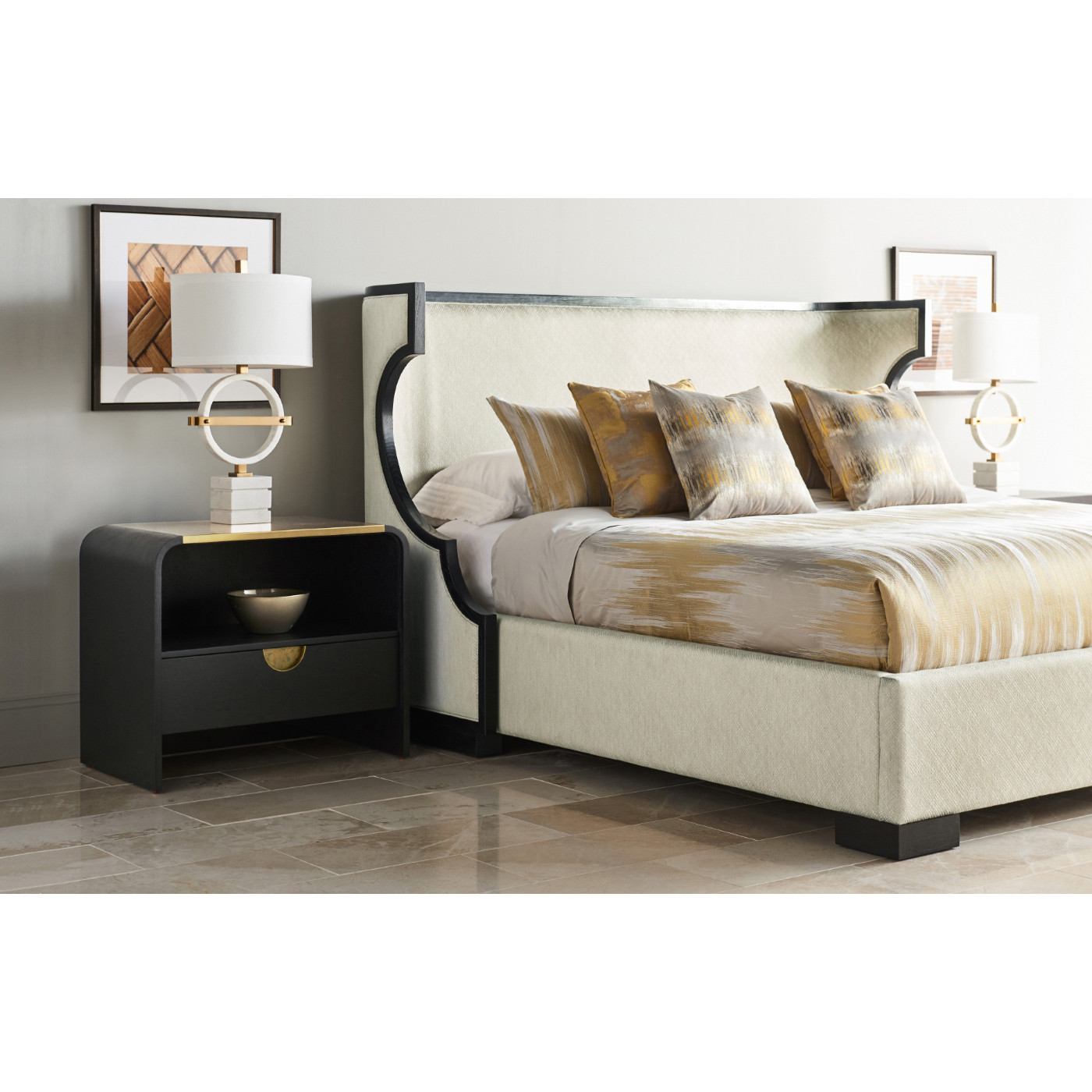 Fusion Rounded Oak Cali King Bed